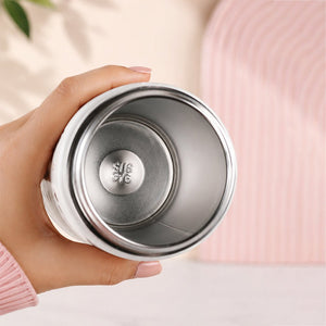Little Surprise Box Bow Catty Stainless Steel Tumbler Water Bottle | The Mom Store - Black Water Bottle