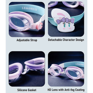Little Surprise Box Bow Swim Goggles Kids UV | The Mom Store - Swim Goggles