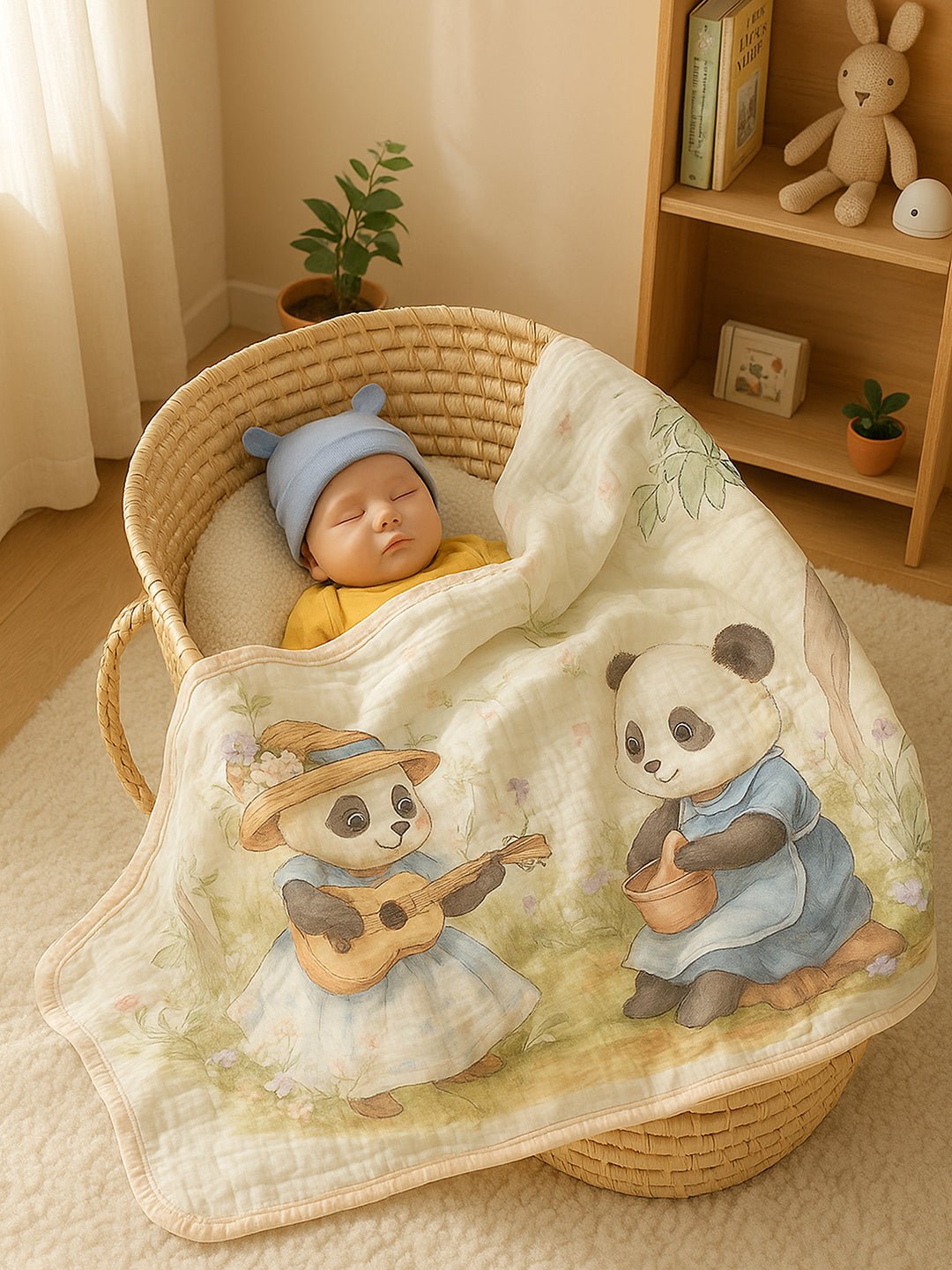 Little Surprise Box Breathable Pure Muslin cotton Blanket for Infants - LSB - BLNKT - BLUFROKPANDA