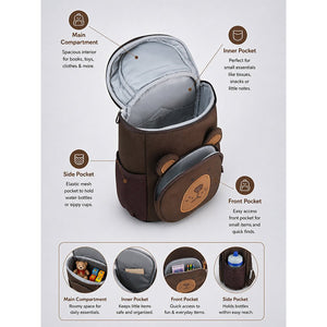 Little Surprise Box Brown Bear Kids Backpack | The Mom Store - Back To School