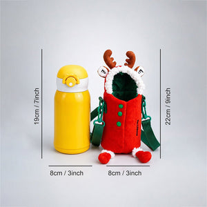 Little Surprise Box Brown Horse Stainless Steel Water Bottle & Thermos Flask - Yellow Water Bottle