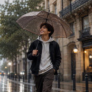 Little Surprise Box Brown Jelly Umbrella | The Mom Store - Monsoon Wear