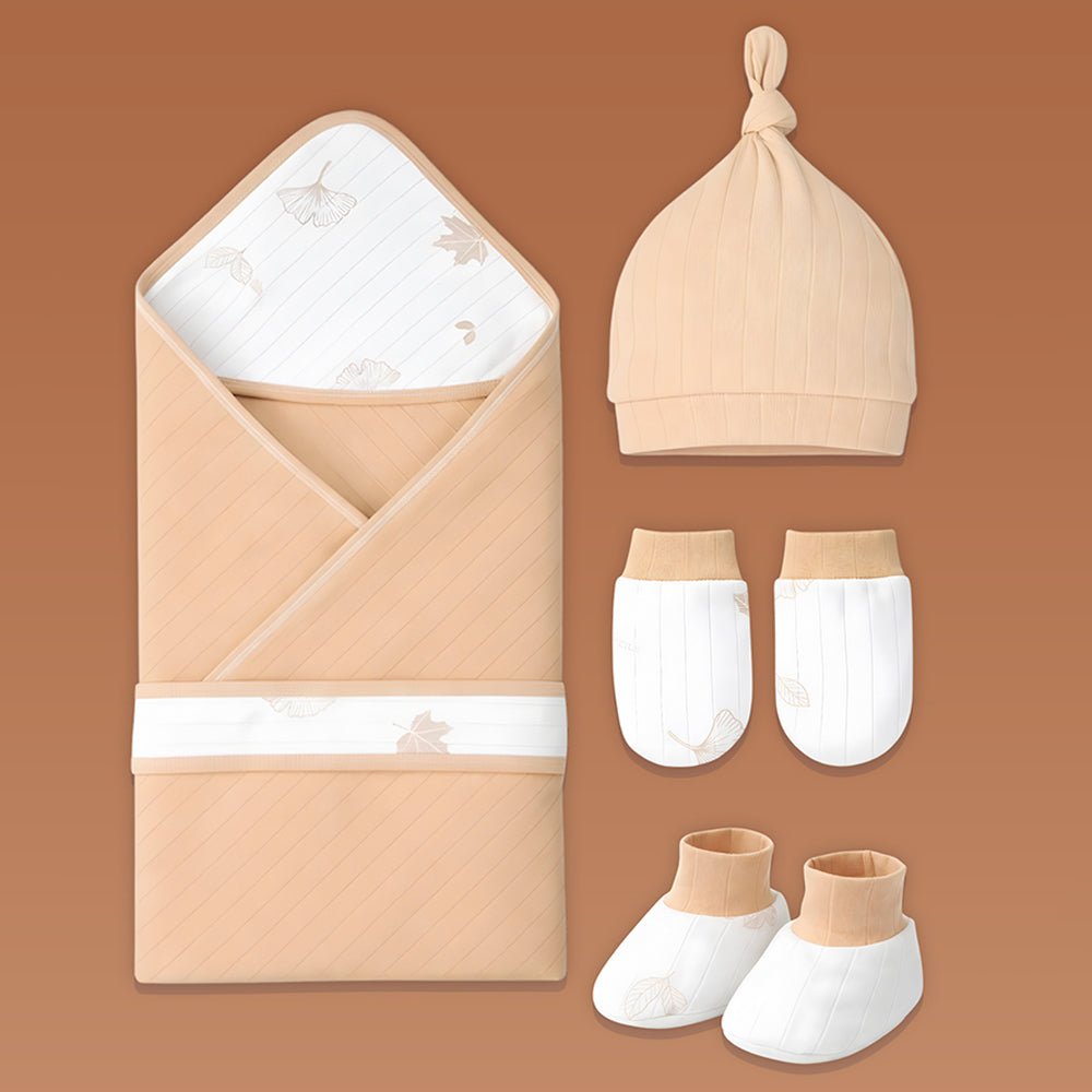 Little Surprise Box Brown Maple Leaf Newborn Baby Gift Hamper (0–12 Months) - Gift Set