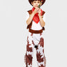 Little Surprise Box, Brown Patch Cowboy, Kids Halloween Costume Fancy Dress Up - LSB - HWC - BRWNCOWBOY - 7 - 9Y