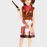 Little Surprise Box, Brown Patch Cowgirl , Kids Halloween Costume Fancy Dress Up - LSB - HWC - BRWNCOWGIRL - 7 - 8Y