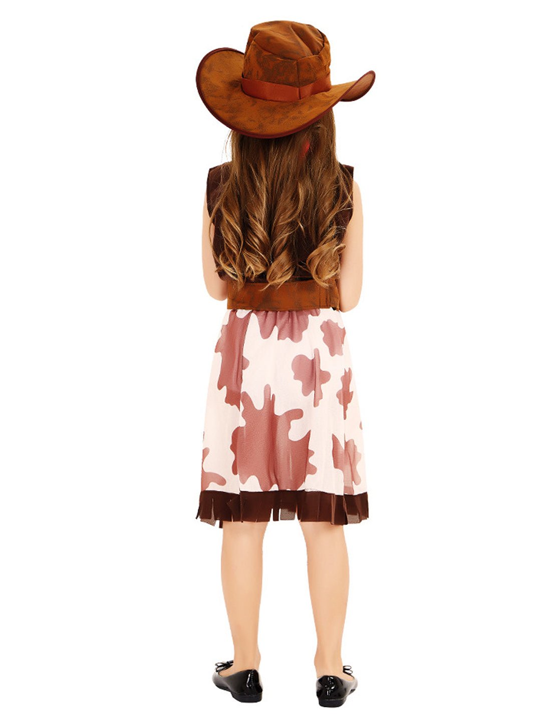Little Surprise Box, Brown Patch Cowgirl , Kids Halloween Costume Fancy Dress Up - LSB - HWC - BRWNCOWGIRL - 7 - 8Y