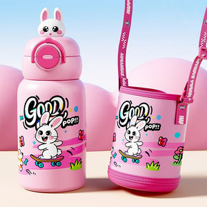 Little Surprise Box Bunny 3D Face Kids Bottle 550ml - Water Bottle