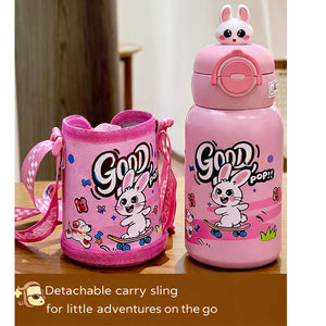 Little Surprise Box Bunny 3D Face Kids Bottle 550ml - Water Bottle