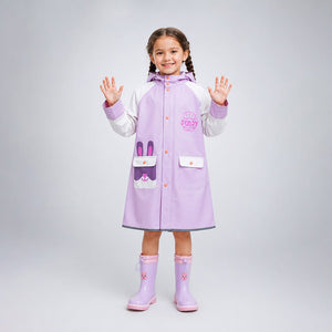 Little Surprise Box Bunny Pocket Raincoat | The Mom Store - S Kids Raincoat