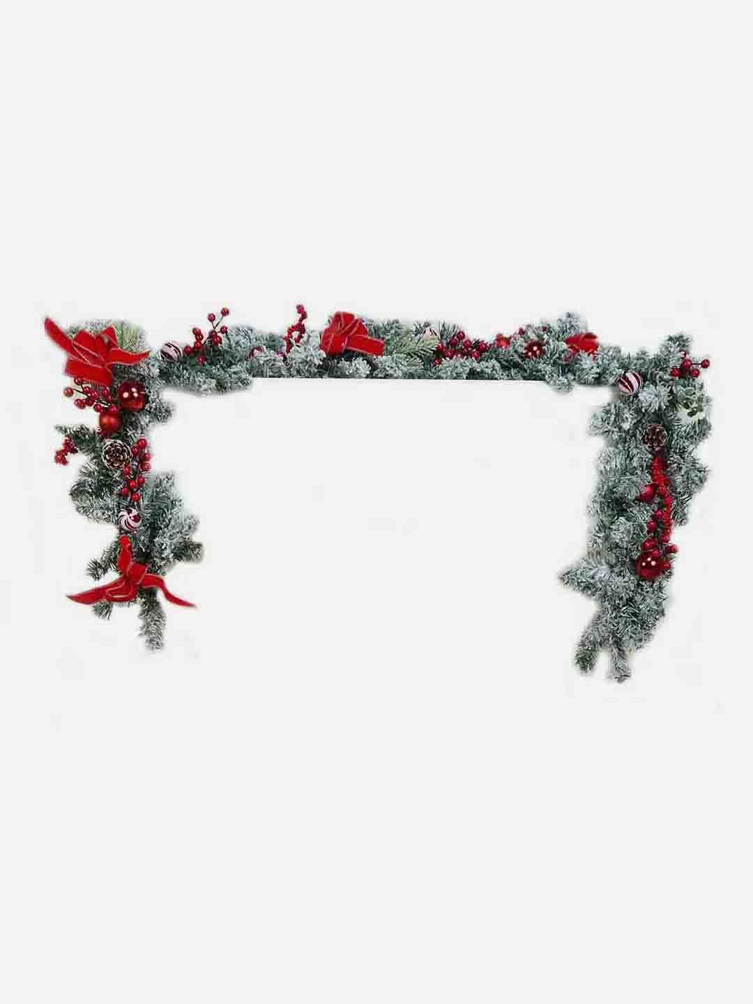 Little Surprise Box Bushy Christmas garland with fillers 6.5 feet - LSB - CMS - RDBERRY - GARLAND