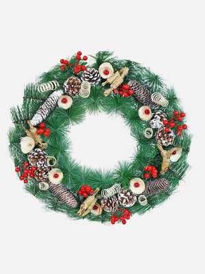 Little Surprise Box Bushy Frosty Christmas wreath & Christmas Décor - LSB - CMS - 22CHOCLTE - WRTH