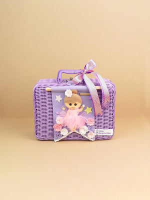 Little Surprise Box Cane Basket for Storage and Travel - LSB - CB - PURPLFAIRY - CANE