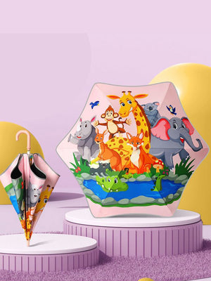 Little Surprise Box, Canopy Umbrella for Kids, 2yrs - 5 yrs - LSB - UM - ANIMAL - CANOPY