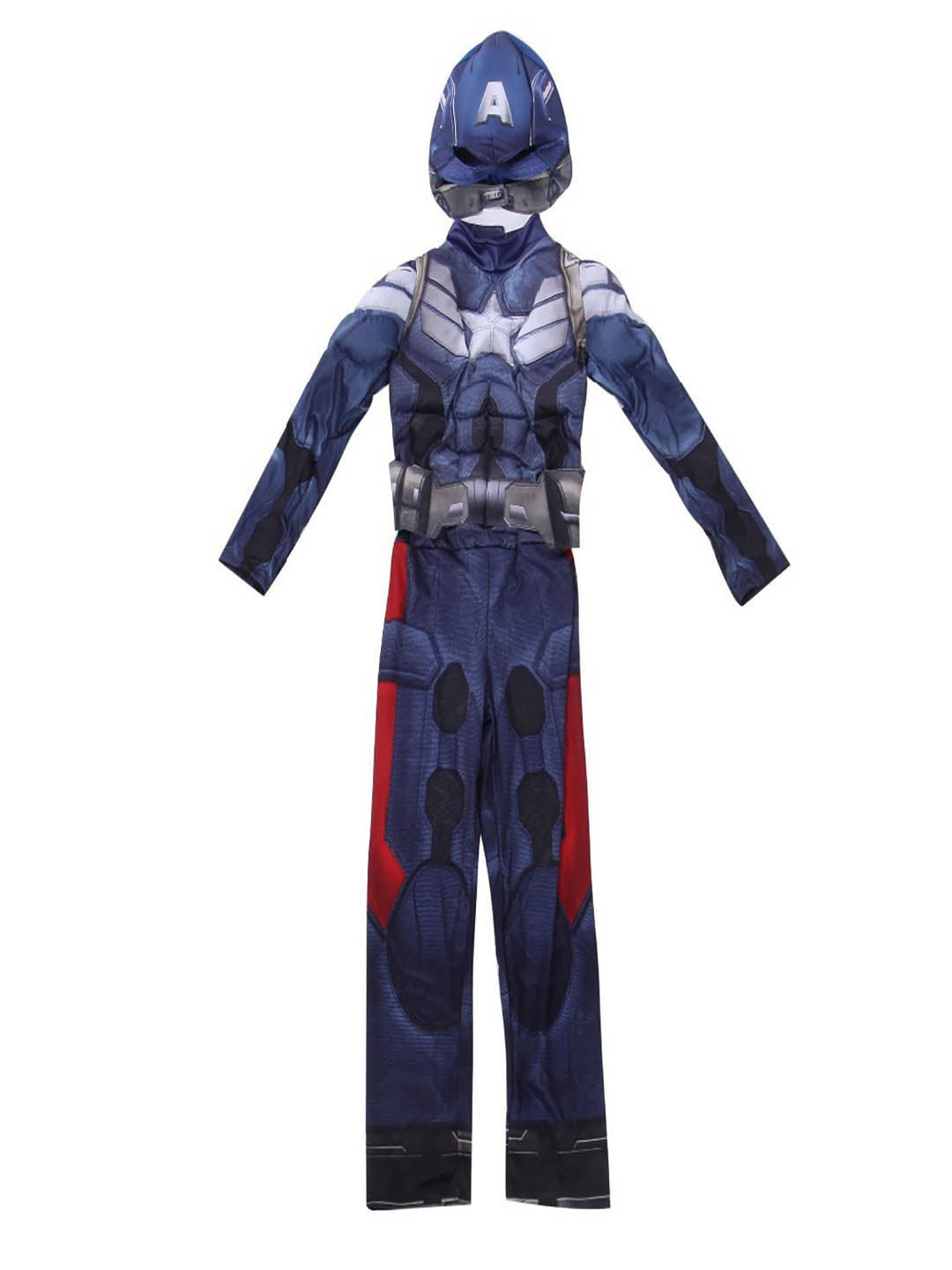 Little Surprise Box Captain Superhero Kids Halloween Costume Fancy Dress Up - LSB - HWC - CAPTAINHERO - 4 - 6Y