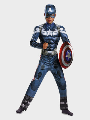 Little Surprise Box Captain Superhero Kids Halloween Costume Fancy Dress Up - LSB - HWC - CAPTAINHERO - 4 - 6Y