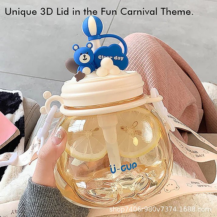 Little Surprise Box Carnival Theme Kids Water Bottle - LSB - WB - GRYCARNIVAL