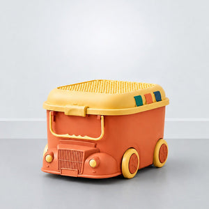 Little Surprise Box Cartoon Bus-Shaped Kids Toy & Storage Box - Orange Baby Food Makers