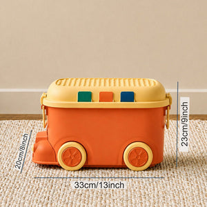 Little Surprise Box Cartoon Bus-Shaped Kids Toy & Storage Box - Orange Baby Food Makers