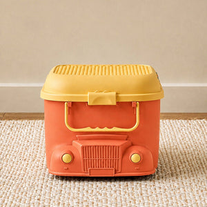 Little Surprise Box Cartoon Bus-Shaped Kids Toy & Storage Box - Orange Baby Food Makers