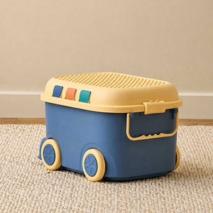 Little Surprise Box Cartoon Bus-Shaped Kids Toy & Storage Box - Blue Baby Food Makers