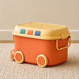 Little Surprise Box Cartoon Bus-Shaped Kids Toy & Storage Box - Orange Baby Food Makers