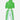 Little Surprise Box, Casual Smiley Green & White Stripes 2Pcs Track Suit Set For Kids & Tweens - Kids Winter Wear