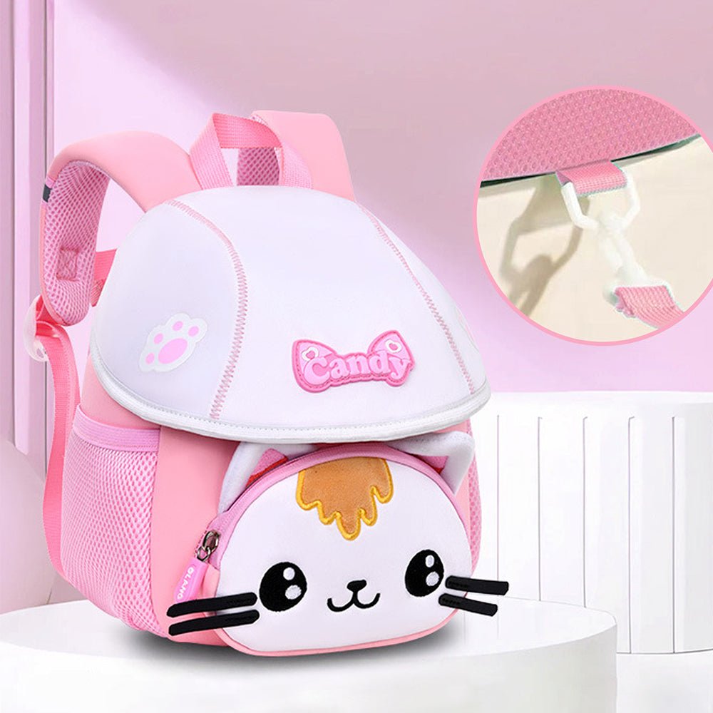 Little Surprise Box Catty Flip Cap Series soft Neoprene toddlers Kids backpack - Baby Bags