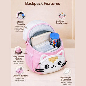 Little Surprise Box Catty Flip Cap Series soft Neoprene toddlers Kids backpack - Baby Bags