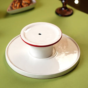 Little Surprise Box Ceramic Desert Cake Stand, Christmas theme. - Christmas Cutlery