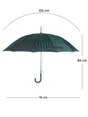 Little Surprise Box Checks Large Canopy Size Umbrella for Adults - LSB - UM - GREEN - CHECKS
