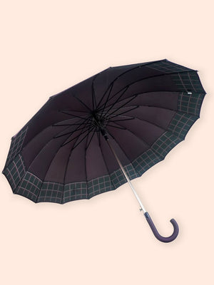 Little Surprise Box Checks Large Canopy Size Umbrella for Adults - LSB - UM - MAUVE - CHECKS