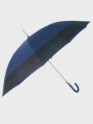 Little Surprise Box Checks Large Canopy Size Umbrella for Adults - LSB - UM - NAVY - CHECKS