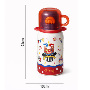 Little Surprise Box Circus Cuplid Stainless Steel Kids Water Bottle 500ml - Water Bottle