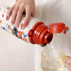 Little Surprise Box Circus Cuplid Stainless Steel Kids Water Bottle 500ml - Water Bottle