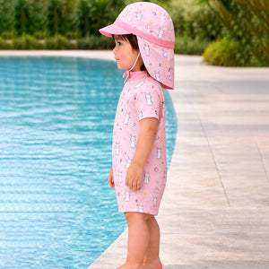 Little Surprise Box Cloud Rabbit Swimwear Set + Long Cap, Wash Bag & Detergent - 2 - 3 Years Kids Swimwear