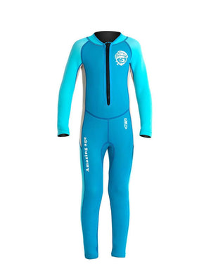 Little Surprise Box Cobalt &Cream Full Length Scuba 2.5mm Neoprene Swimwear for Kids - Kids Swimwear