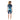Little Surprise Box Colorblock Black & Light Blue 2.5mm Neoprene Knee Length,Half Sleeves Kids Swimsuit - LSB-SW-CLRBL0CKBLUBLK-S