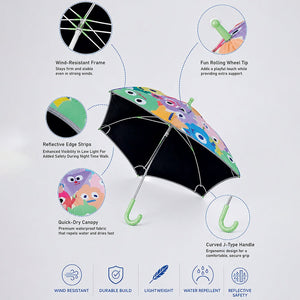 Little Surprise Box Colorful Monster Kids Umbrella | The Mom Store - Monsoon Wear