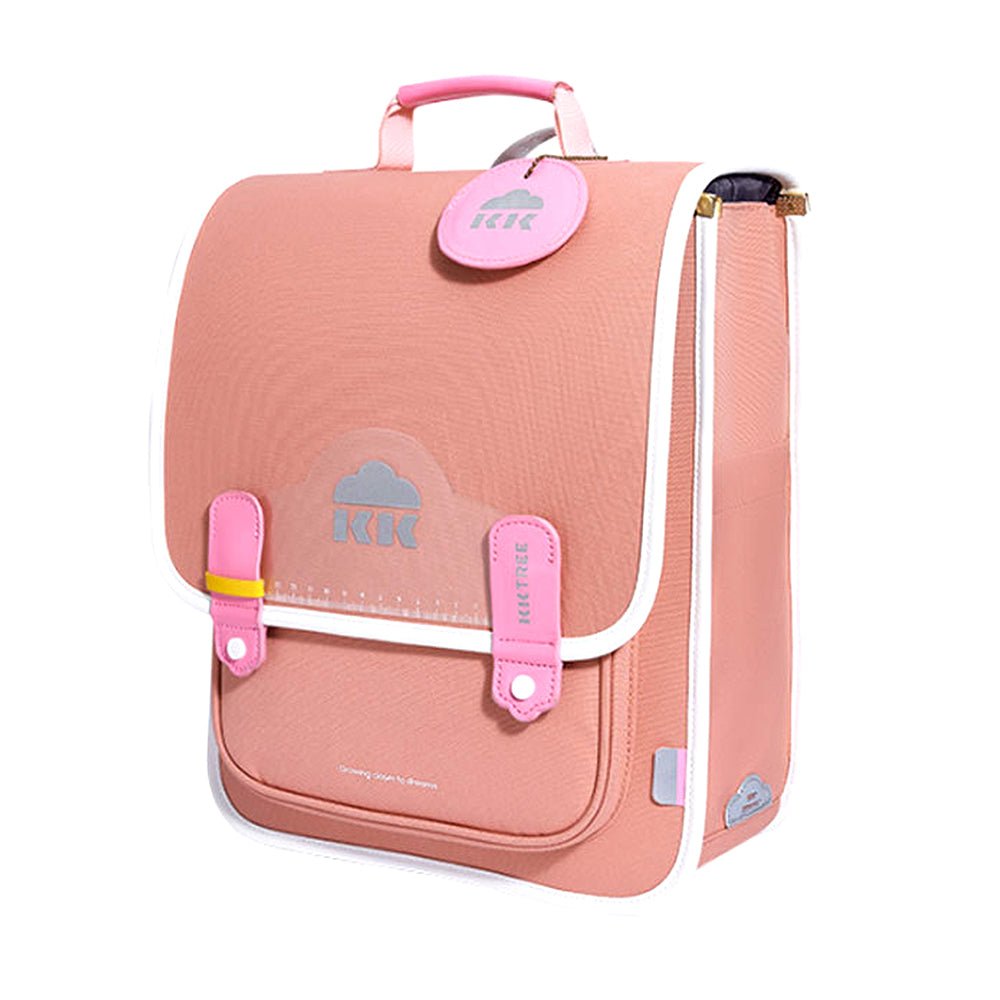 Little Surprise Box Coral Peach Rectangle Style Backpack for Kids, Large - LSB-BG-KKPEACHLARGE