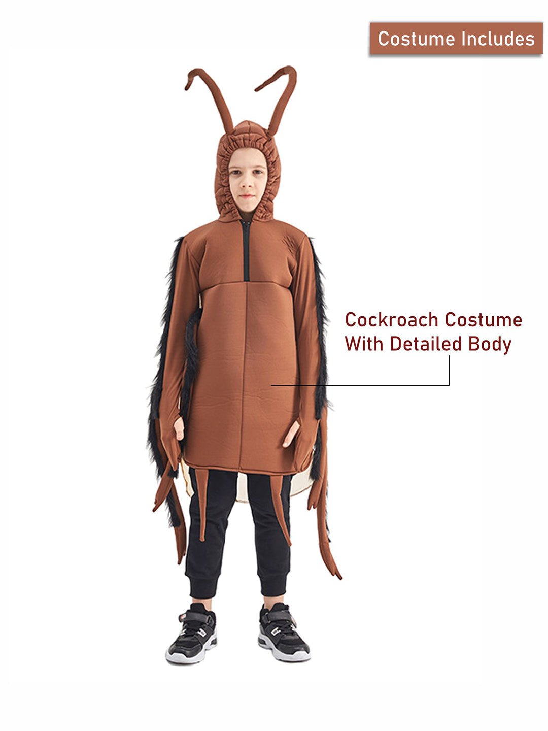 Little Surprise Box, crazy Cockroach, Halloween Costume Fancy Dress Up - LSB - HWC - COCKROACH - 7 - 9Y