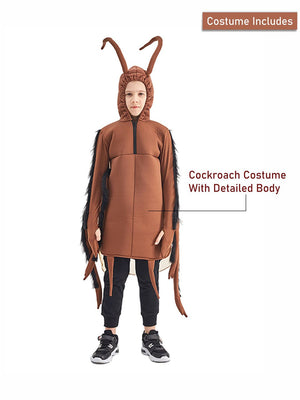 Little Surprise Box, crazy Cockroach, Halloween Costume Fancy Dress Up - LSB - HWC - COCKROACH - 7 - 9Y