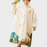 Little Surprise Box, Cream Animal Print knee length Raincoat for Kids & Teens - LSB - RC - CRM - ANIMLPRNT - L