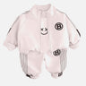 Little Surprise Box Cream & Black Letter B Monogram 3 Pcs Track Suit Set For Toddlers And Kids - LSB - 3PCS - LETTERBCREAMTRCKS - 3 - 4Y