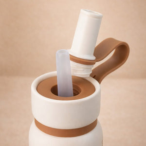 Little Surprise Box Cream Brown Cake Stainless Steel Water Bottle – 700ml - Water Bottle