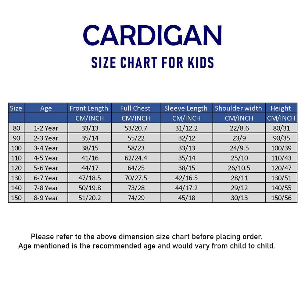 Little Surprise Box Cream & Brown Leaf Pattern High - Neck Cardigan, Winter Cardigan Sweater for Kids - 2 - 3 Years Kids Sweater