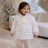 Little Surprise Box Cream Colorful Mini Hearts Winter Jacket for Kids - 2 - 3 Years Kids Sweater
