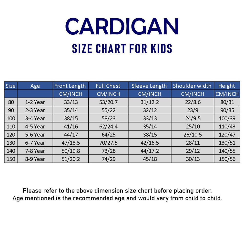 Little Surprise Box Cream & Navy Stripes Cardigan with Muffler, Winter Cardigan Sweater for Kids - 4 - 5 Years Kids Sweater