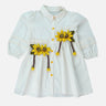 Little Surprise Box, Cream Sunflower Style Smart Casual and Partywear for Girls - LSB - FRK - CRMSUNFLWR - 3 - 4Y