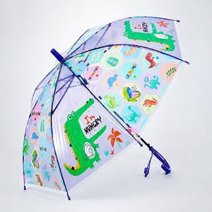 Little Surprise Box Croc Dino Kids Umbrella Purple | The Mom Store - Monsoon Wear