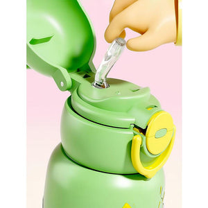 Little Surprise Box Crocodile 3D Lid Stainless Steel Kids Bottle, 550 ml - Water Bottle